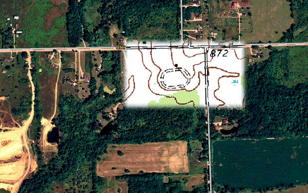 Imlay City Speedway - AERIAL AND TOPO